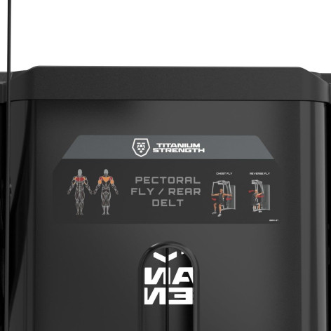 Peck deck machine combo rear delt