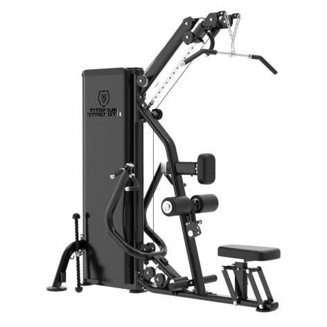 Machine Lat Pulldown combo Mid Row et High Row