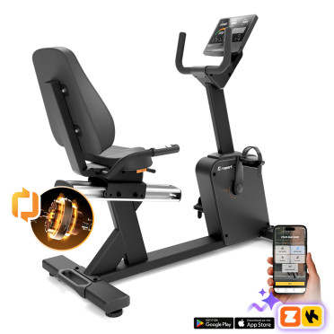 Vélo d'appartement semi-allongé professionnel e-Velocer RMB