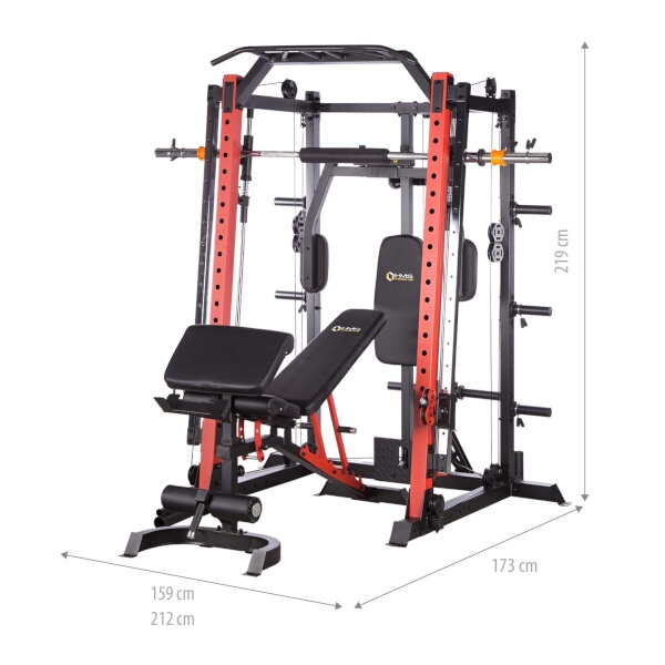 Dimensions smith machine multipress