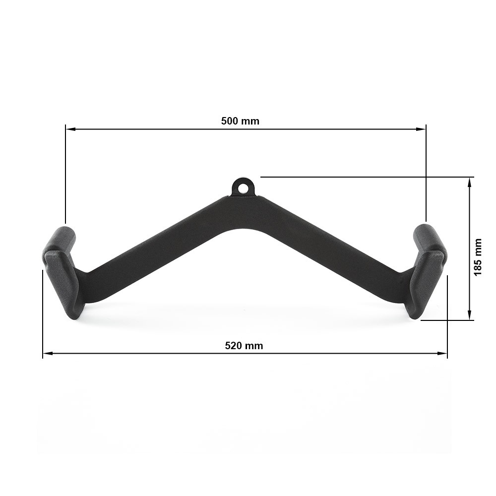 Poignée de tirage Lat row foam grip - dimensions