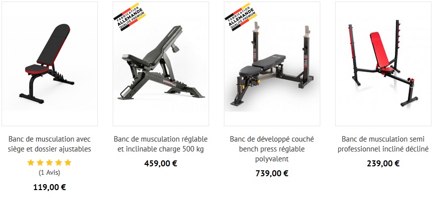 Banc de musculation homegym