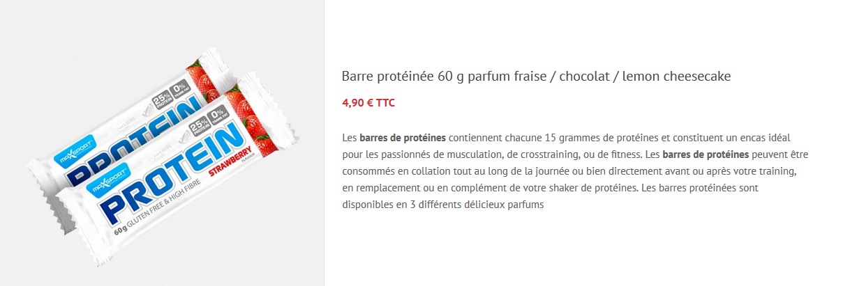 Barres de protéines