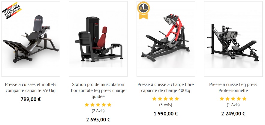 Presses à cuisses musculation