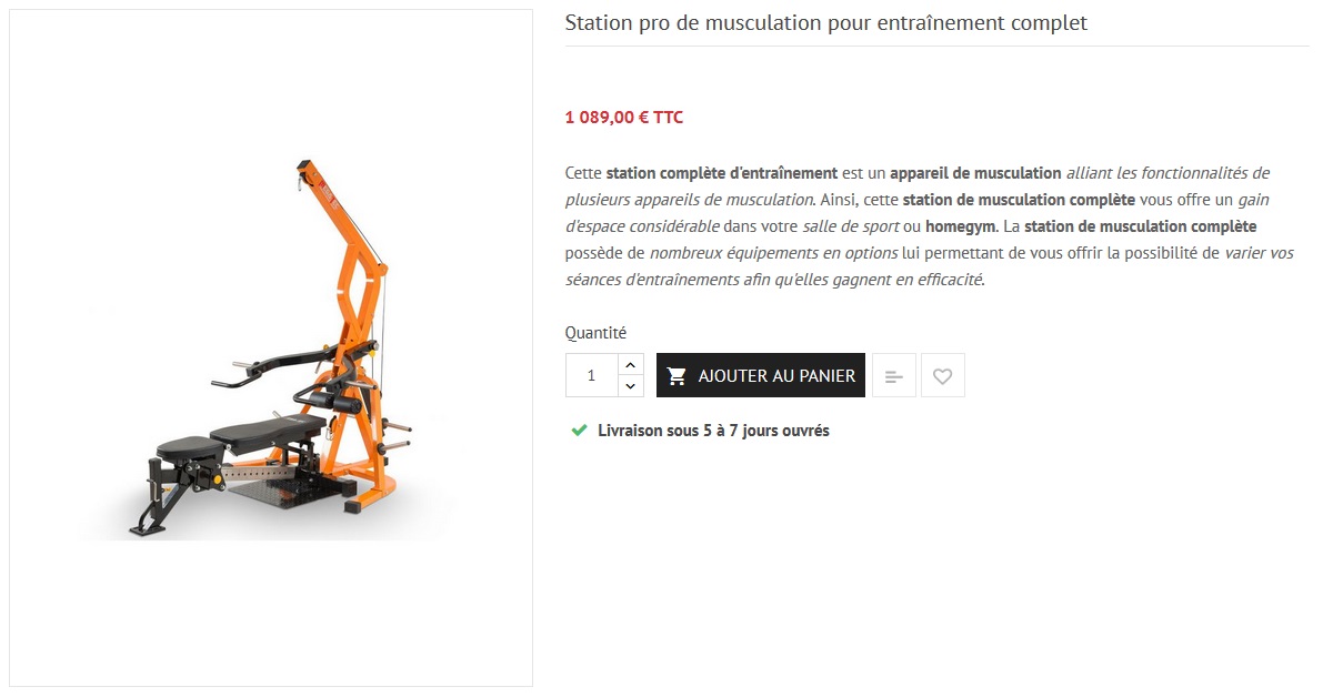 La meilleure station de musculation professionnelle