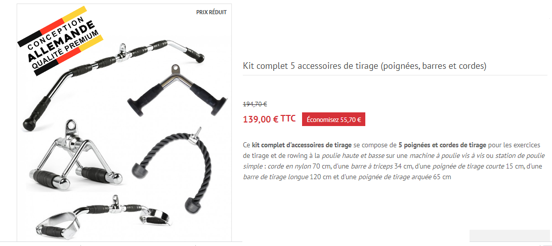 tirage verticale gamme allemande