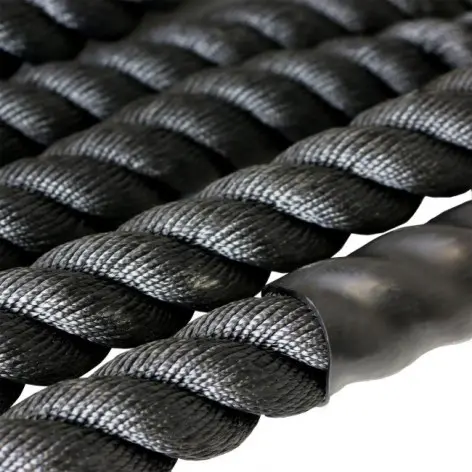 Battle rope noire pour cross-training longueur 9 mètres - vue 2