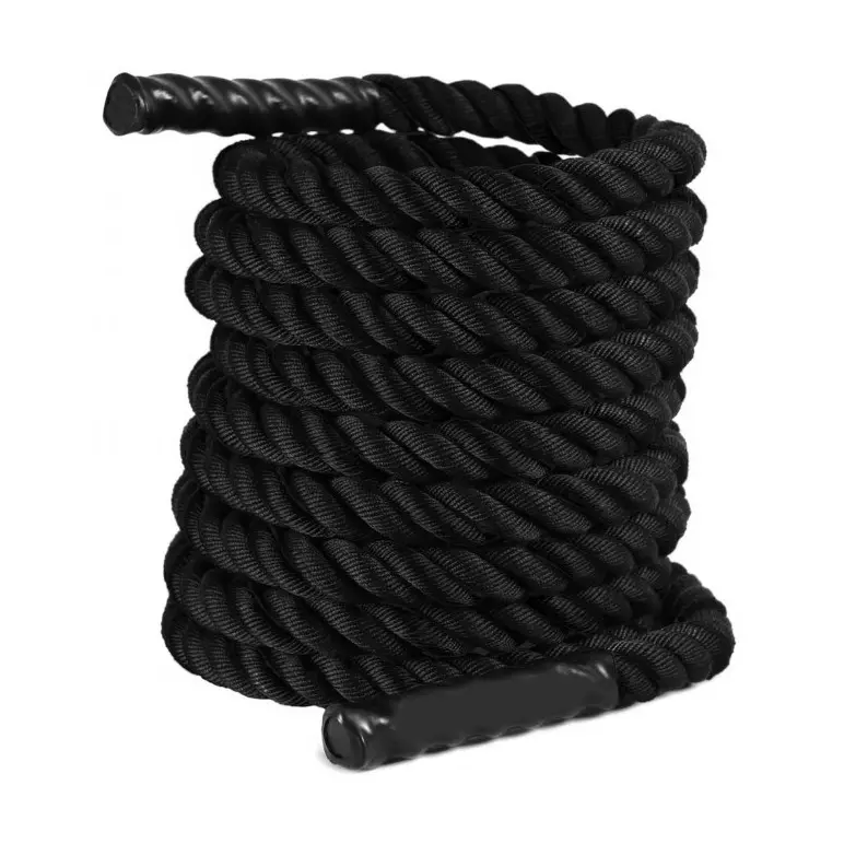 Battle rope noire pour cross-training longueur 9 mètres