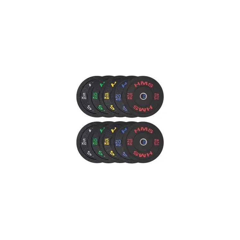 Kit de poids olympiques bumpers professionnels de 5 à 25 kg pour salle de sport