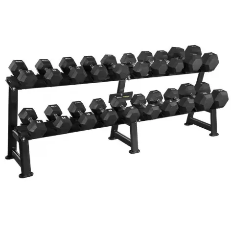 Rack de musculation pour 10 paires d'haltères hexagonaux - vue 3