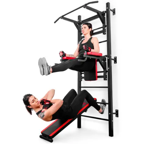 Station multifonctions dips tractions abdos fixation murale - vue 6