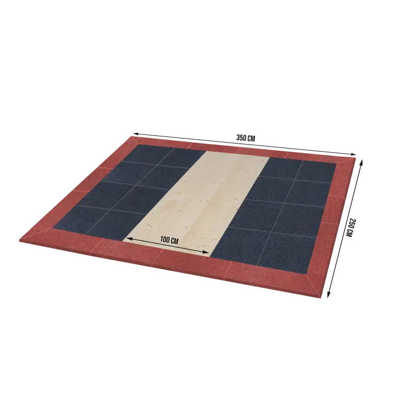 Plateau d'haltérophilie pour la pratique du soulevé de terre