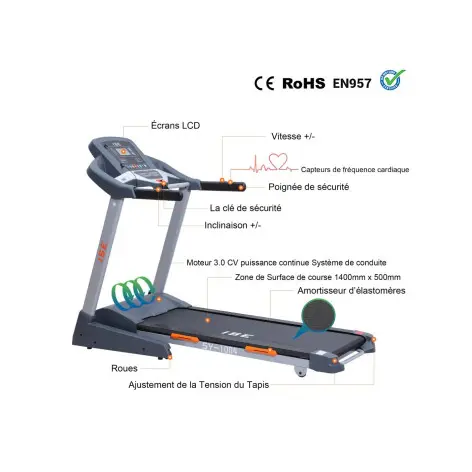 Tapis de course pour home-gym - vue 2