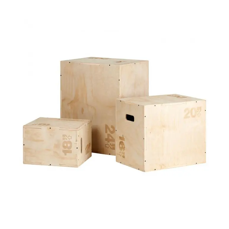 Set de 3 plyojump box en bois pour crosstraining