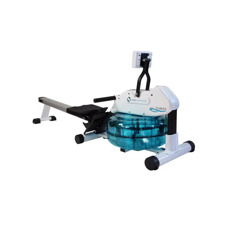 Rameur à eau pliable avec écran de bord LCD complet