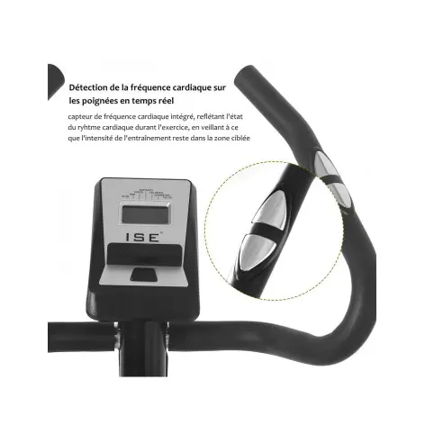 Vélo pour homegym avec écran LCD et support pour tablette