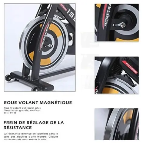 Roue d'inertie de 6 kg pour une stabilité parfaite lors de votre séance