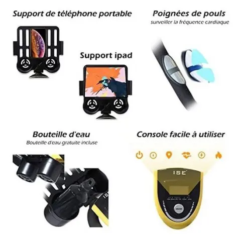 Support pour téléphone ou tablette tactile avec écran LCD multifonctions