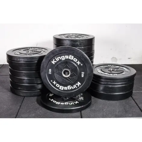 Lot de poids bumper pour séances en home gym