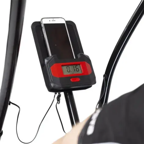 Vélo elliptique à domicile avec résistance aérodynamique et écran LCD - vue 4