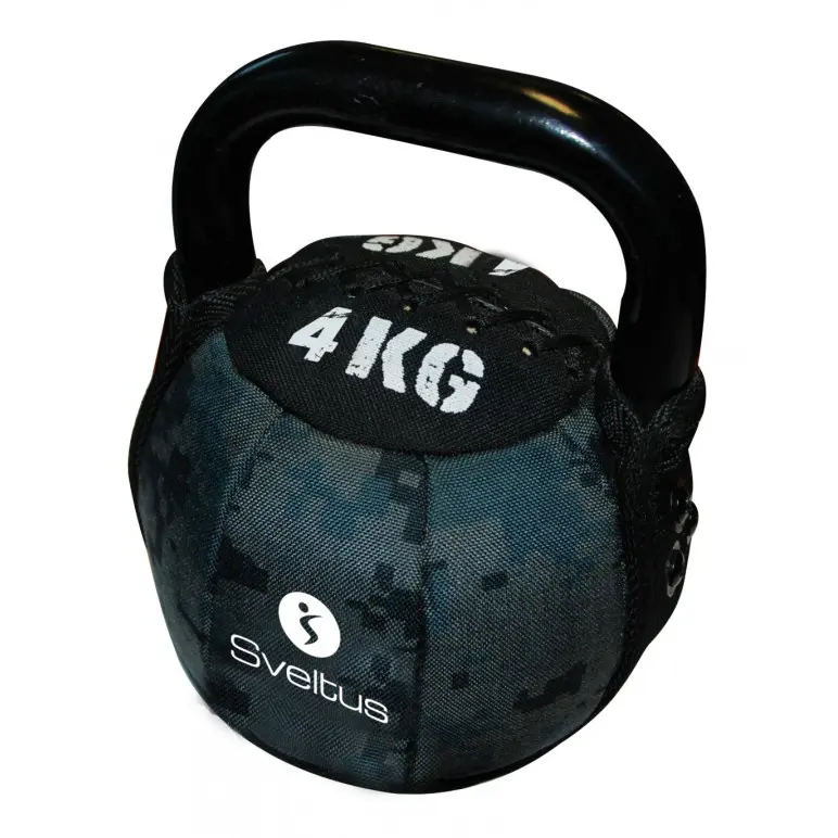Kettlebell camouflage soft lest en sable de 4 à 16 kg