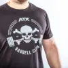 Tee-shirt ATX Barbell Club noir pour hommes et femmes taille M à XXL - vue 2