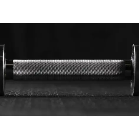 Haltère olympique courte prise moletée