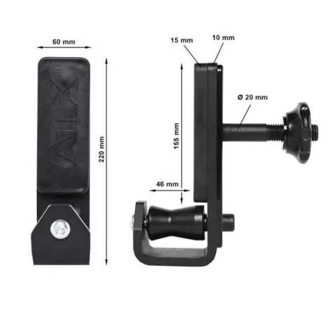 Crochets en J universels pour racks et power cage ATX série 600 et 700 capacité de charge 400 kg - vue 15