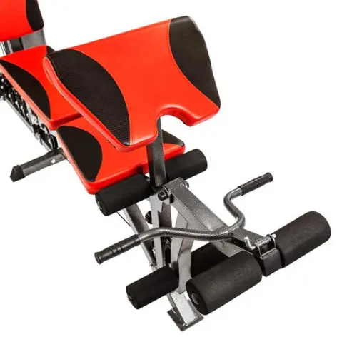 Station de musculation complète et polyvalente pour home-gym avec colonne de poids de 90 kg - vue 3