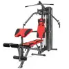 Station de musculation complète et polyvalente pour home-gym avec colonne de poids de 90 kg