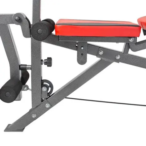 Station de musculation complète et polyvalente pour home-gym avec colonne de poids de 90 kg - vue 4