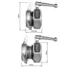 Paire de colliers de serrage de musculation de marque ATX diamètre olympique - vue 9