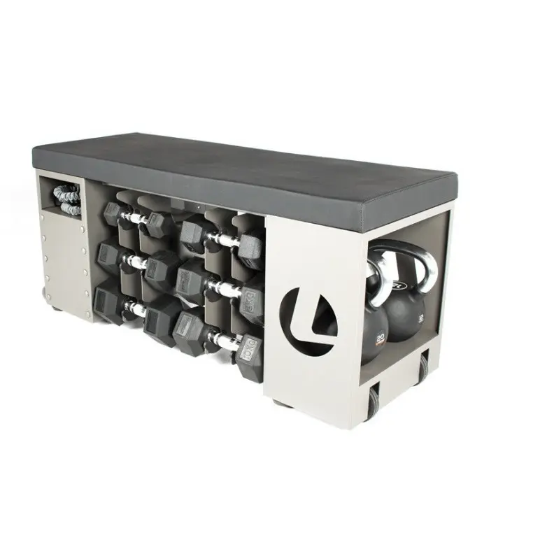 Banc plat professionnel combiné rack multifonctions