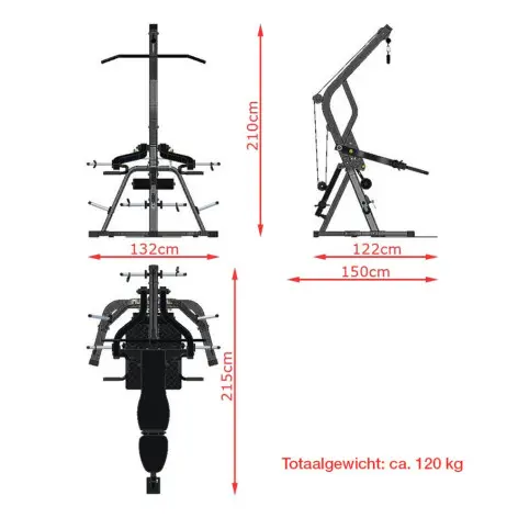 Station pro de musculation pour entraînement complet - ATX TRIPLEX - vue 38