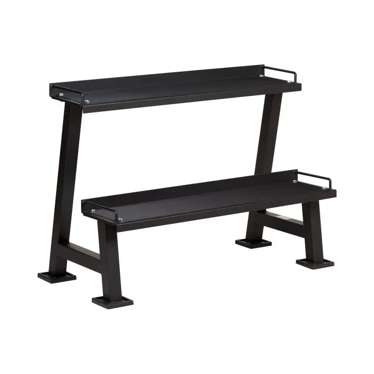 Rack 2 niveaux pour rangement de Kettlebells jusqu'à 300 kg