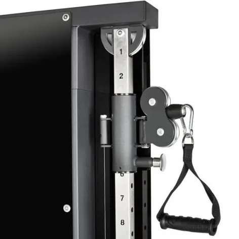 Station avec double colonne de poids à charge guidée pour tirage haut et bas - vue 4