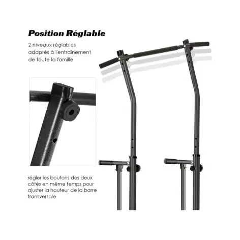 Tour de puissance chaise romaine multi postes pour séances de musculation