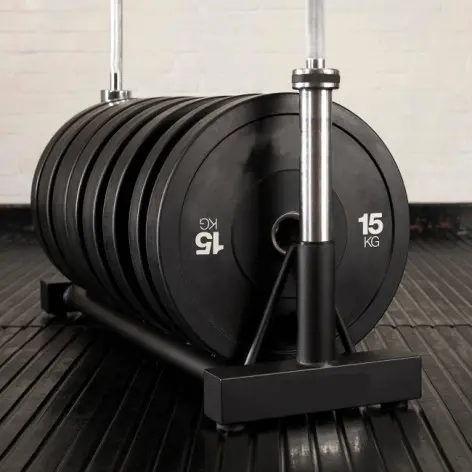 Rack horizontal pour haltères et 2 barres olympiques - vue 2