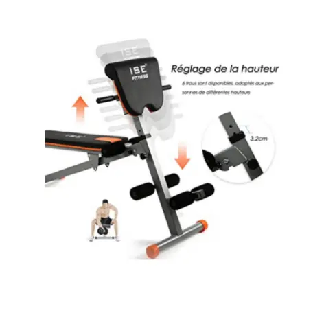 Banc multipostes 4 en 1 pour entrainement complet du corps - vue 5