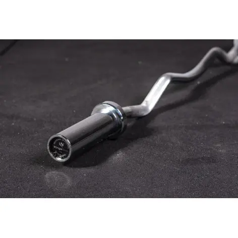 Barre de curl pour séances d'entrainement biceps / triceps - vue 4