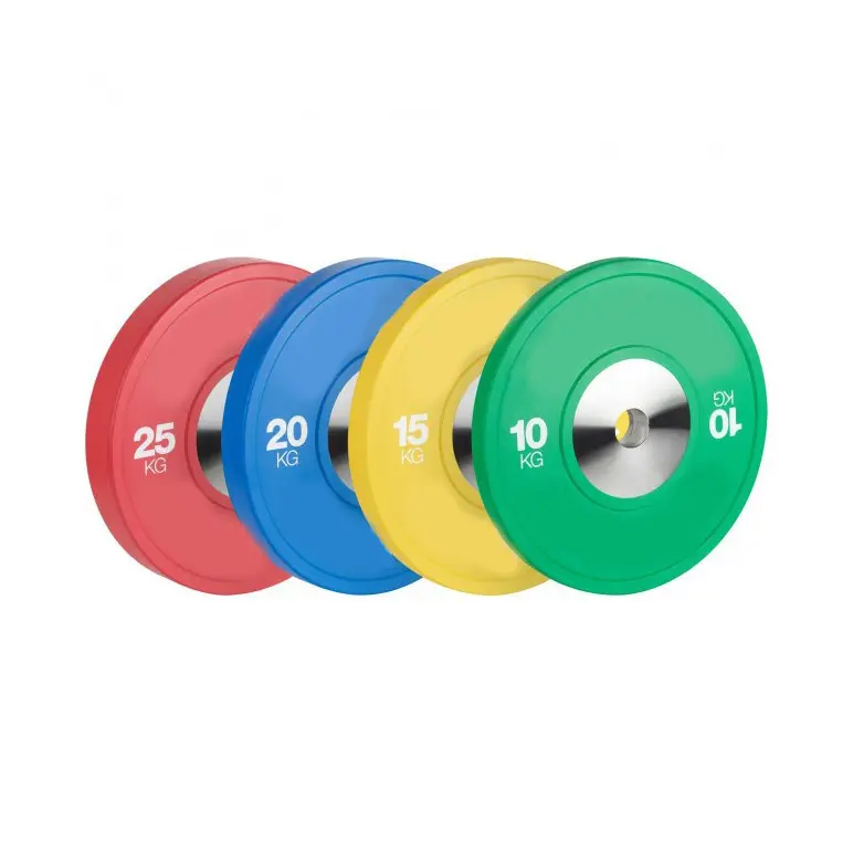 Disques de poids de compétition de couleur pour cross-training 10 à 25 kg