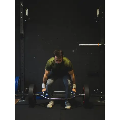 Trap bar de training professionnel pour soulevé de terre et exercices de shrug