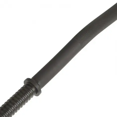 Barre de curl EZ noire 120 cm avec 2 colliers spinlock - vue 2