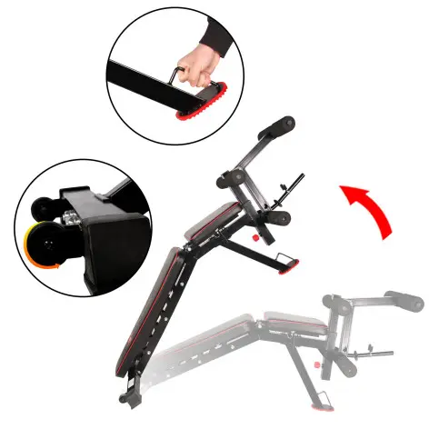 Banc de musculation homegym complet leg curl - vue 3