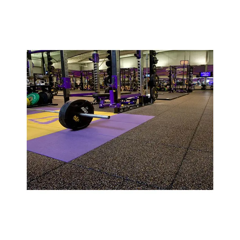 Revêtement dalle de sol amortissant musculation