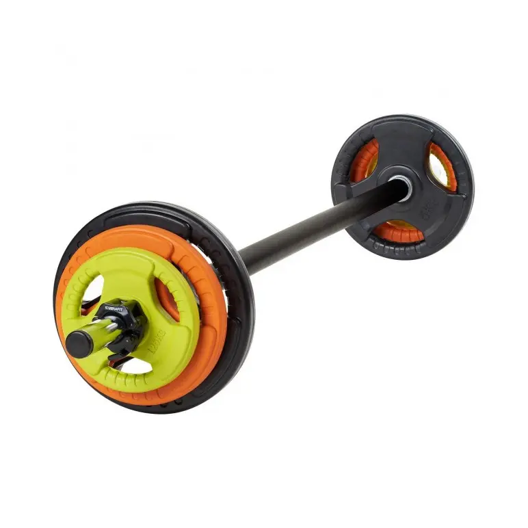 Barre de musculation + kit de 20 kg de poids