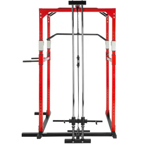 Cage de musculation avec station poulie capacité 150 kg - vue 2