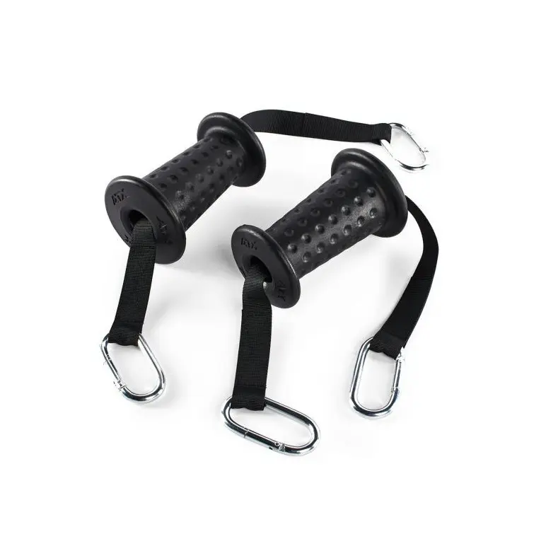 Paire de poignées de tirage pour station à poulie