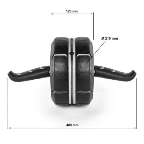 Roulette pour abdominaux avec tapis de protection - vue 7