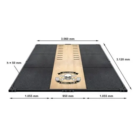 Plateforme d'haltérophilie de qualité professionnelle - vue 6